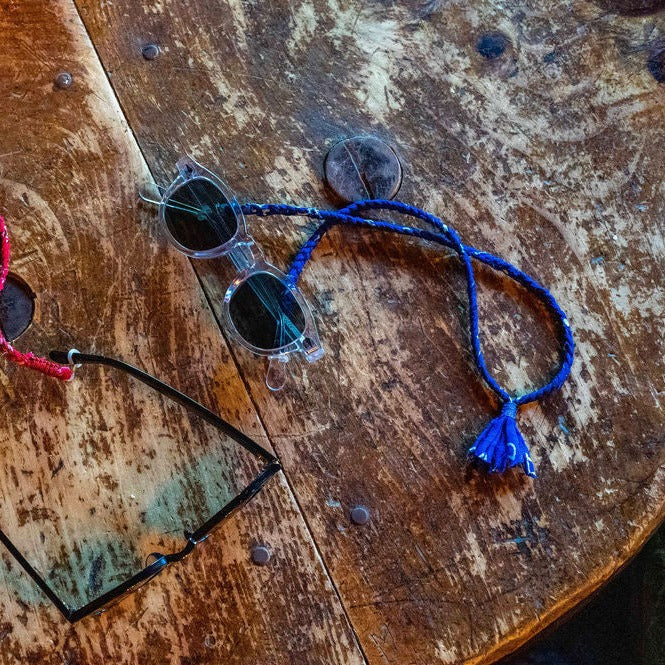 Braided bandana sunglass straps