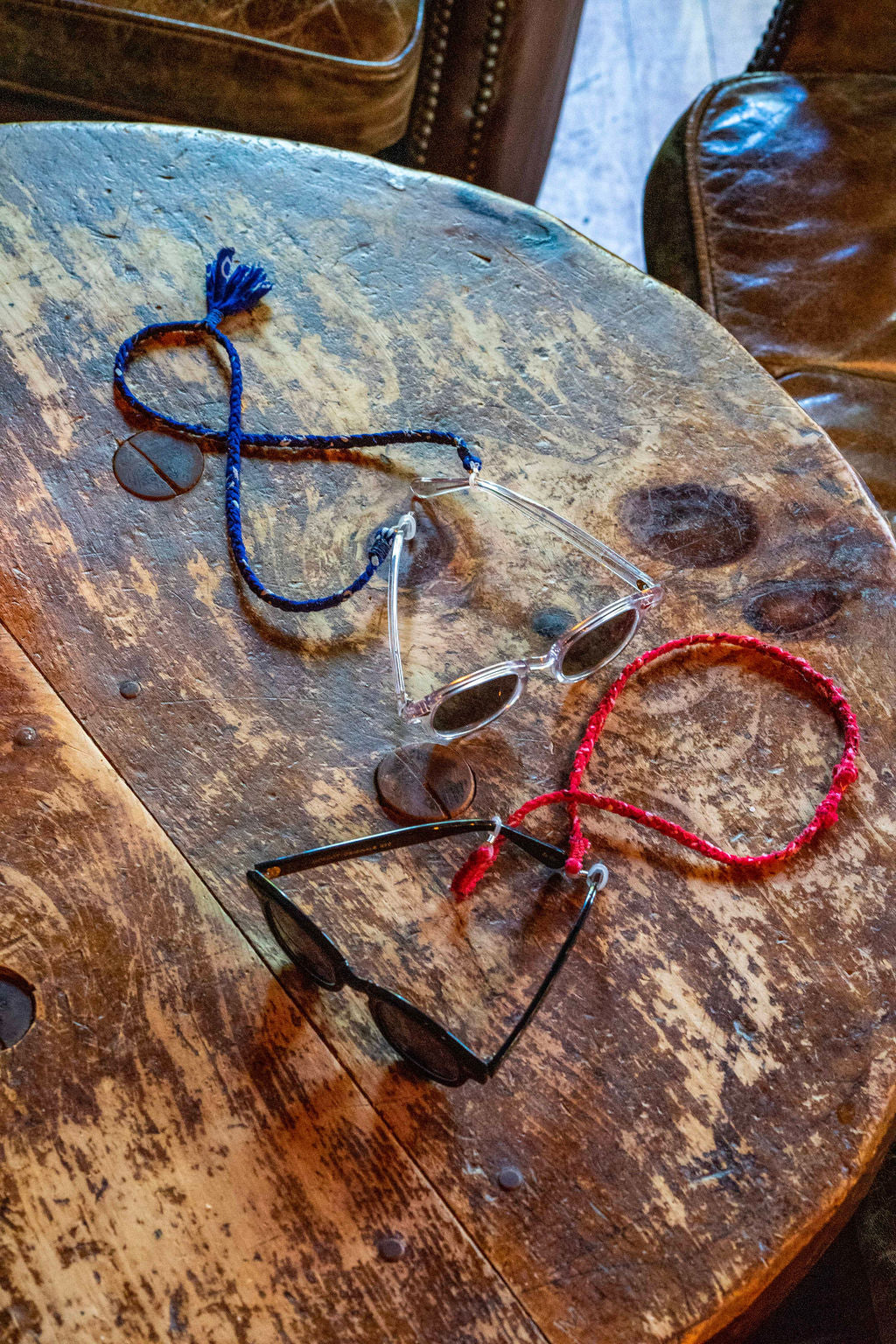 Braided bandana sunglass straps